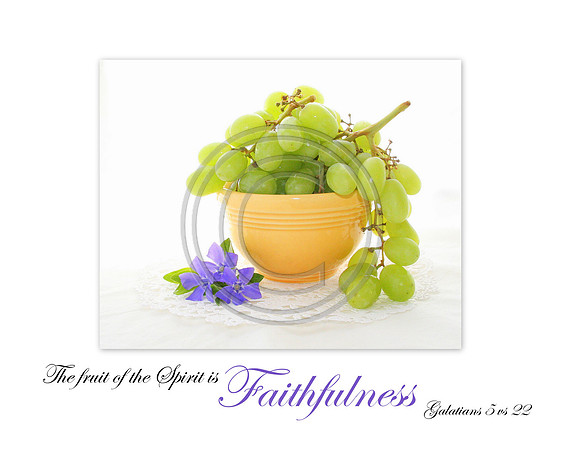 Grapes the Fruit of the Spirit is Faithfulness