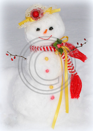 Kathleen's hand made in snow "Miss February"